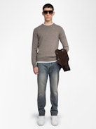 Jordan Jumper - Jumper with round neck and distressed effect.