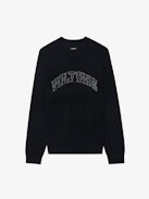 Kennedy Pullover 100% Merinowolle - Pullover mit Rundhalsausschnitt und Voltaire-Schriftzug auf der Vorderseite.