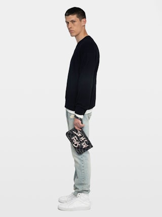 Marko Sweater - Sweater with crew neck and western patch.