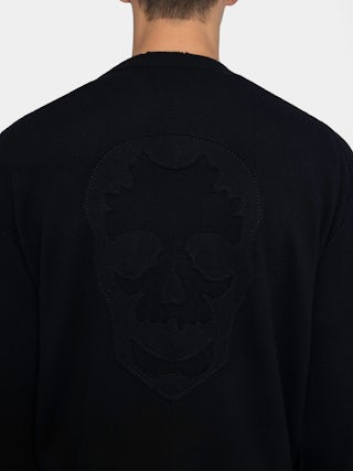 Marko Sweater - Sweater with crew neck and western patch.