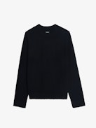 Marko Jumper - Jumper with round neck and western patch.