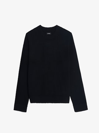 Marko Sweater - Sweater with crew neck and western patch.