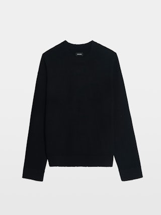 Marko Sweater - Sweater with crew neck and western patch.