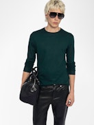 Pull Teiss 100% Cachemire - Pull col rond manches longues.