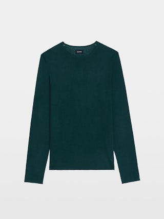 Teiss Cashmere Sweater - Round neck sweater with long sleeves.