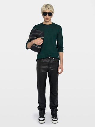 Teiss Cashmere Sweater - Round neck sweater with long sleeves.