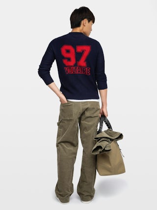 Jordan Jumper - Round neck jumper with long sleeves featuring intarsia 97 voltaire on the back.