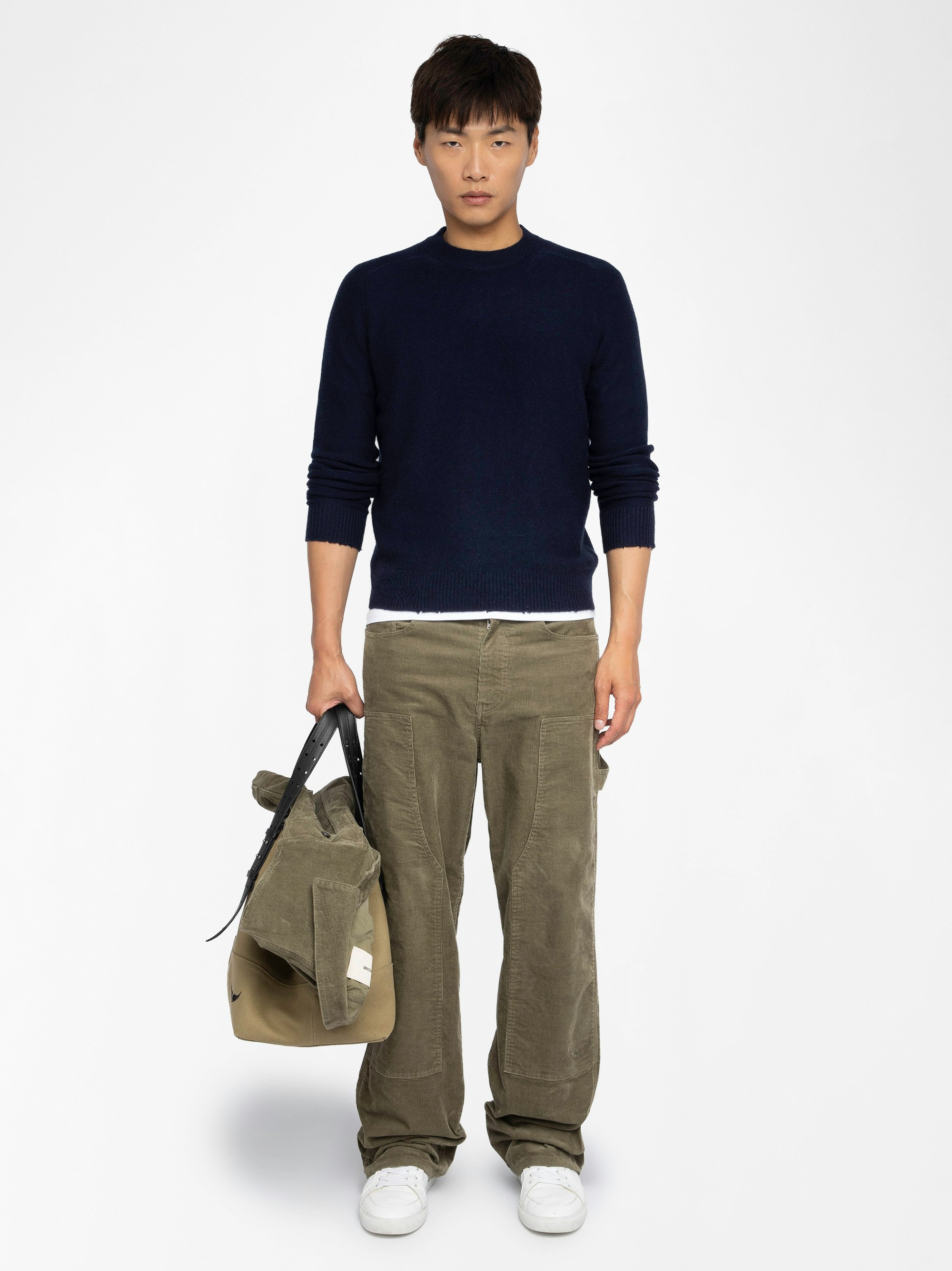 Sweater Jordan - Round neck sweater with long sleeves featuring intarsia 97 voltaire on the back.