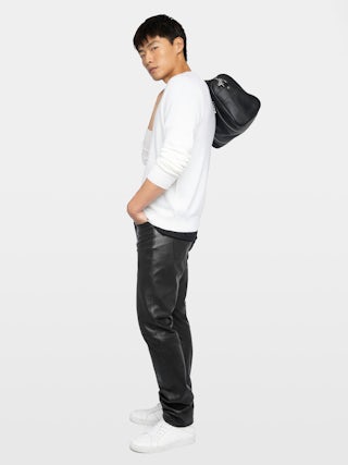 Pull Kennedy - Pull col rond avec intarsia sur l'avant.