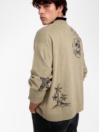 Marko Jumper - Round neck jumper with long sleeves featuring multi-customisation.