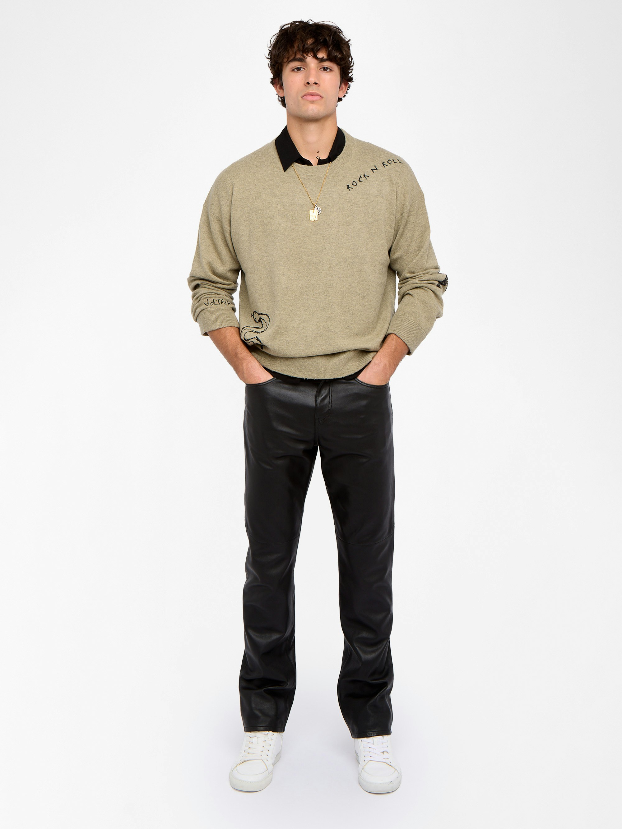 Marko Jumper - Round neck jumper with long sleeves featuring multi-customisation.