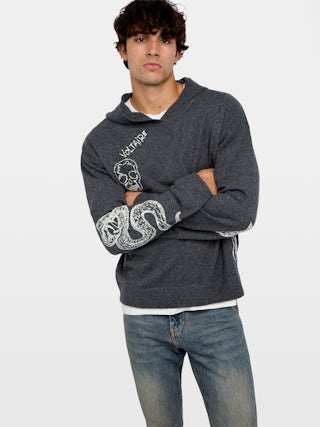 Pull Malay - Pull à capuche et manches longues.