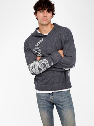 Pull Malay - Pull à capuche et manches longues.