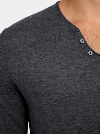 Pull Monastir 100% Cachemire - Pull col tunisien à manches longues.