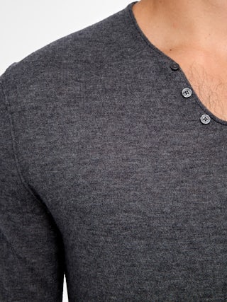 Pull Monastir 100% Cachemire - Pull col tunisien à manches longues.