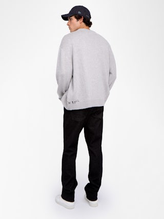 Jumper Swonny - Crew-neck sweater with front lettering.