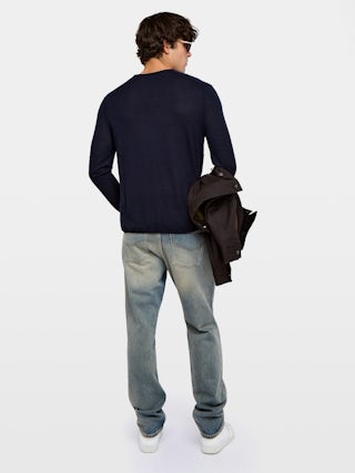 Pull Monastir 100% Cachemire - Pull à col tunisien avec broderie Revoltaire.