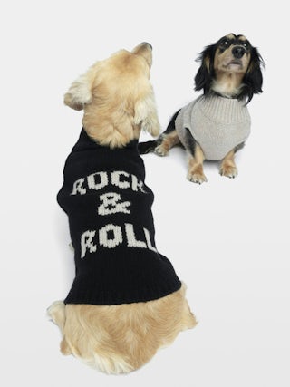 Zadog Jumper 100% Merino Wool - Dog jumper with Rock&Roll intarsia.