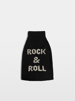 Zadog Jumper 100% Merino Wool - Dog jumper with Rock&Roll intarsia.