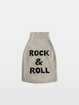 Zadog Jumper 100% Merino Wool - Dog jumper with Rock&Roll intarsia.