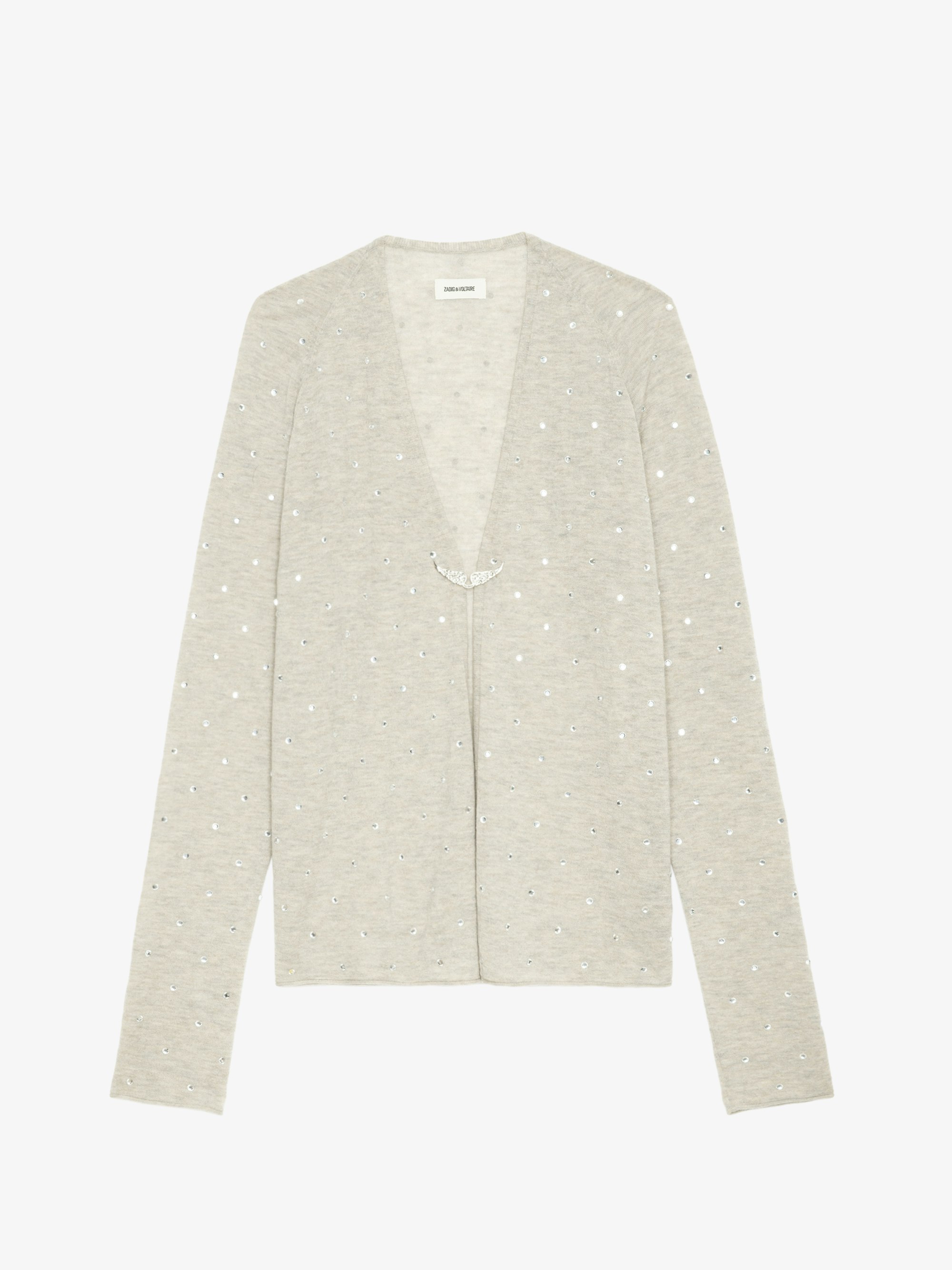 売れ筋商品|||ザディグ エ ヴォルテール ニット&セーター レディース アウター ZELIE - Cardigan - ecru Zelie Striped Cotton Cardigan in Ecru | Zadig&Voltaire