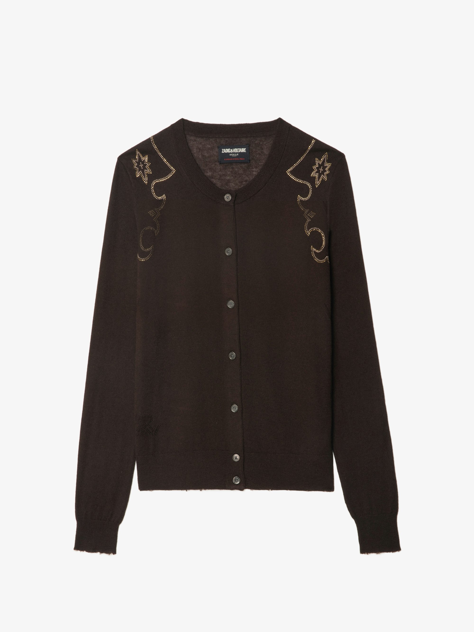 Missya Cashmere Brown Cardigan | Zadig&Voltaire