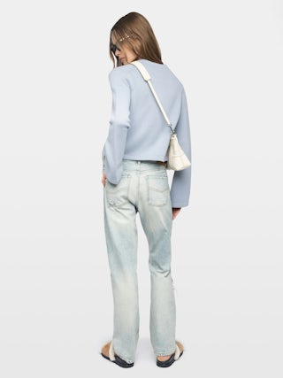 Nolly Cardigan - Button-up V-neck cardigan with patch pockets on the front.