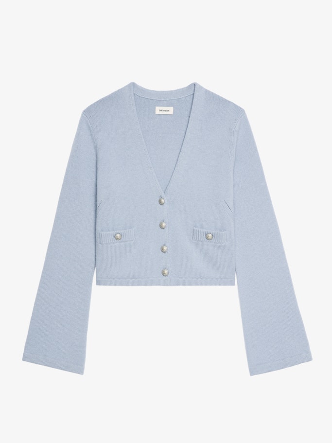 Cardigan Nolly 100% Cachemire Light Blue - Taille XS - Zadig & Voltaire - Modalova