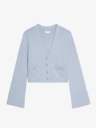 Cardigan Nolly - Cardigan col V boutonné avec poche plaquées à l'avant.