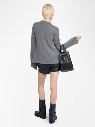 Cardigan Lucy - Buttoned cardigan jacket with patch pockets.