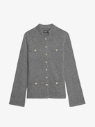 Cardigan Lucy - Buttoned cardigan jacket with patch pockets.