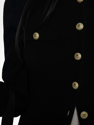 Cardigan Lucy - Buttoned cardigan jacket with patch pockets.