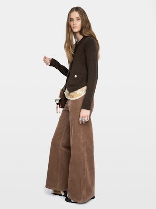 Cardigan Westia 100% Cachemire - Cardigan col rond boutonné.