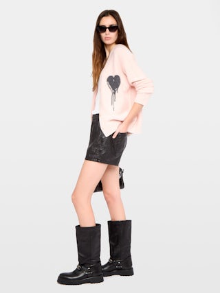 Mirkaz Cashmere Cardigan - Button-up cardigan with intarsia and hand embroidery.