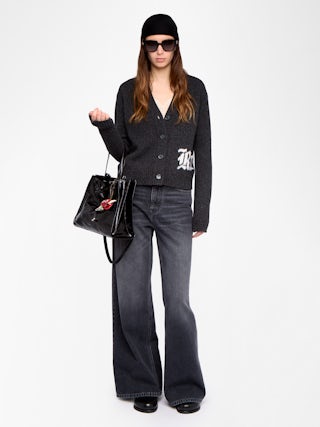 Cardigan Masy 100% Laine Mérinos - Cardigan col V boutonné.