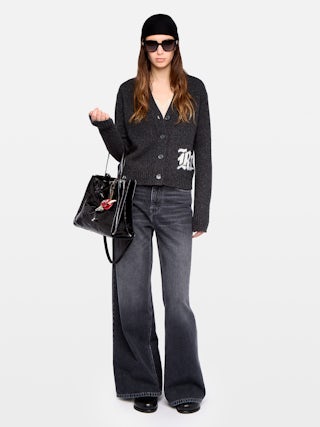 Cardigan Masy 100% Laine Mérinos - Cardigan col V boutonné.