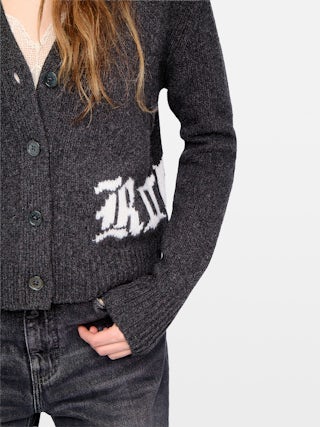 Cardigan Masy 100% Laine Mérinos - Cardigan col V boutonné.