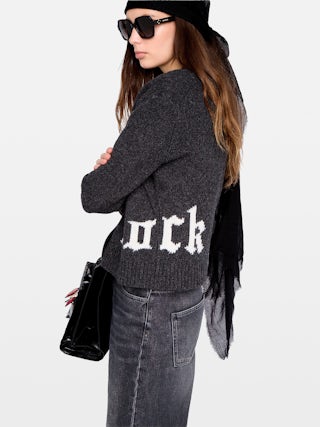 Cardigan Masy 100% Laine Mérinos - Cardigan col V boutonné.