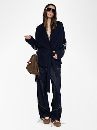 Manteau Alpa - Manteau avec intarsia.