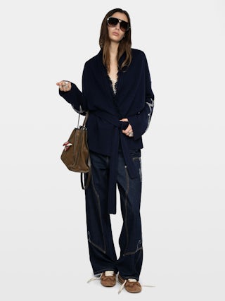 Alpa Coat - Coat with intarsia.