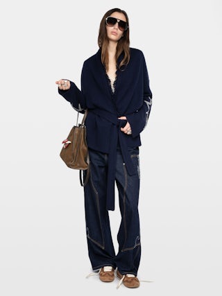 Alpa Coat - Coat with intarsia.