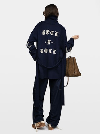 Alpa Coat - Coat with intarsia.