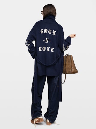 Alpa Coat - Coat with intarsia.