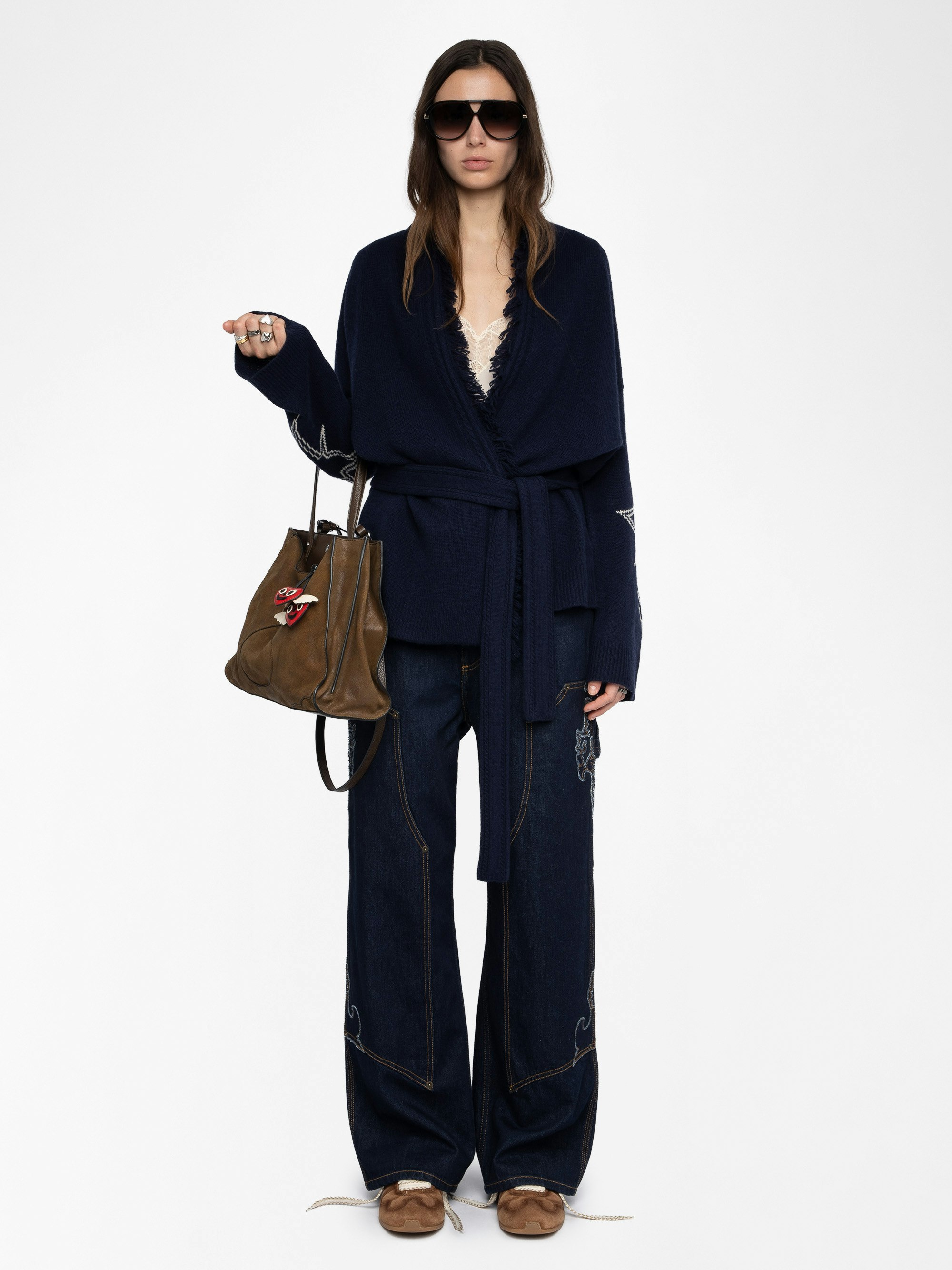 Alpa Coat - Coat with intarsia.