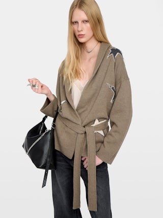 Alpa Coat - Coat with intarsia stars.