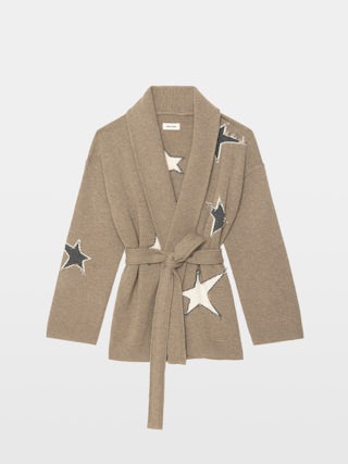 Alpa Coat - Coat with intarsia stars.