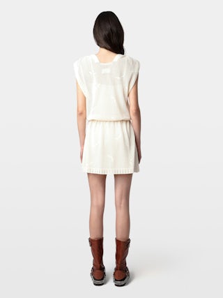 Dress Alanis - Short cotton lace dress.