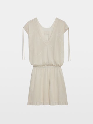 Dress Alanis - Short cotton lace dress.