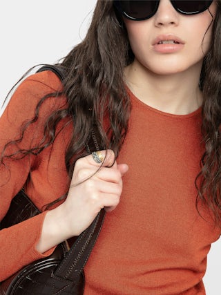 Sarra Dress - Long dress with open back and wing closure.