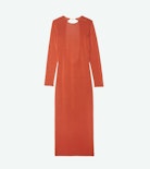 Sarra Dress - Long dress with open back and wing closure.